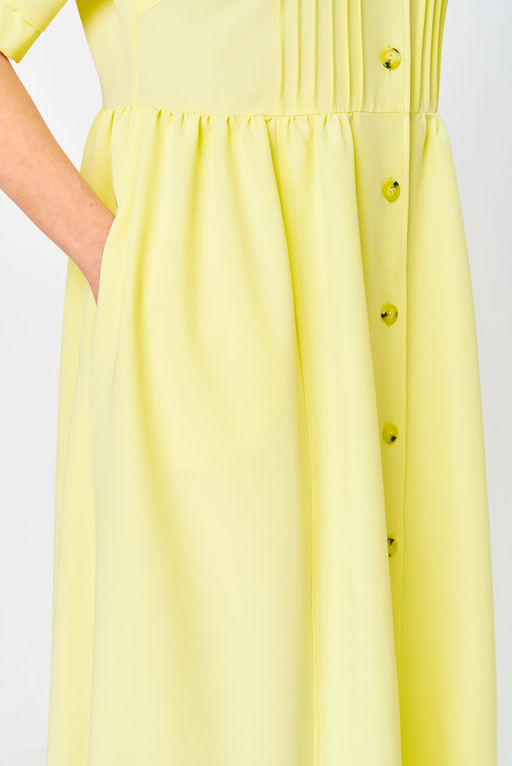 Платье Anastasia Mak 1219 бледно-желтый  фото 3