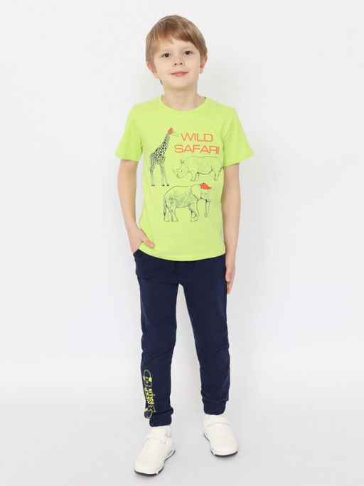 CRB wear/ HSKB 63832-36 Футболка для мальчика,лайм/Ex.Cherubino  фото 3