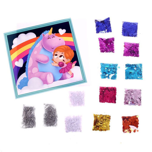 Аппликация пайетками Лучшие друзья - Школа талантов фото 3