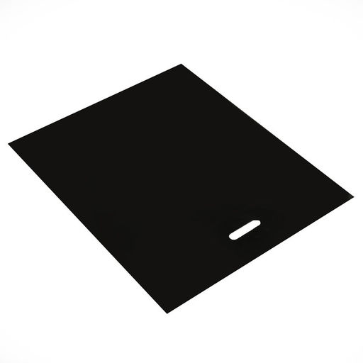 Цена за 50 шт. Пакет полиэтиленовый с вырубной ручкой, чёрный, 50×60 см, 70 мкм