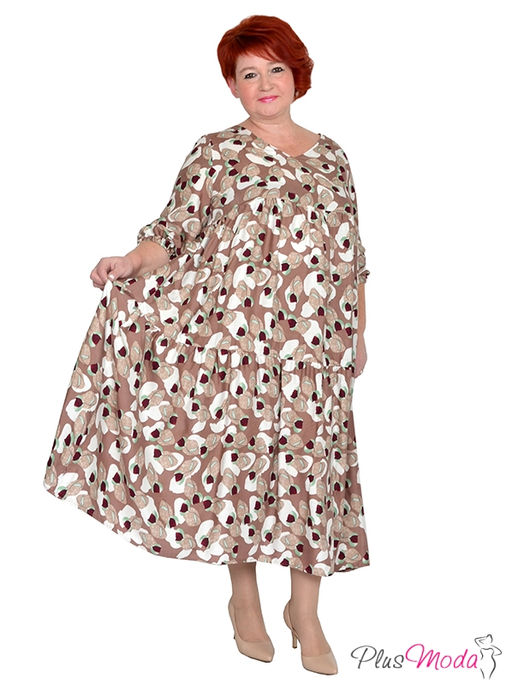 Платье Модель №1529 размеры 44-84 - Plusmoda фото 3