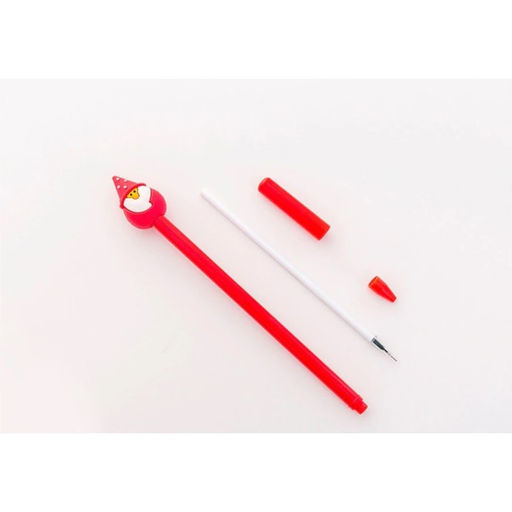 Цена за 48 шт. Ручка - прикол гелевая Calligrata Новый год, неавтоматическая, чёрные чернила, 0.38 мм, штрихкод на штуке, подарочная, МИКС фото 4