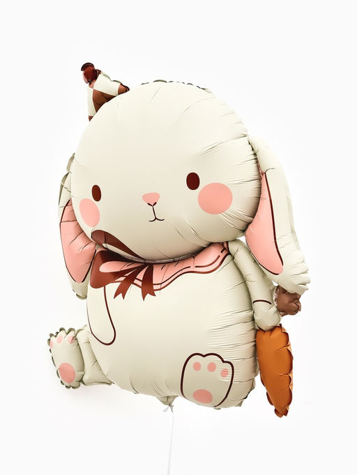 Цена за 2 шт. Воздушный шар фольгированный 35" Кролик, матовый