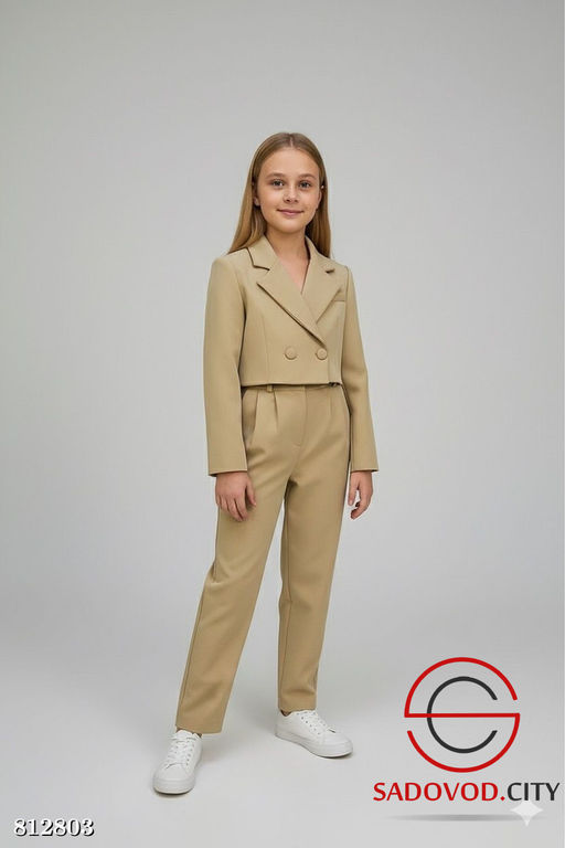 Костюм для девочки штаны и пиджак - Bruno фото 3