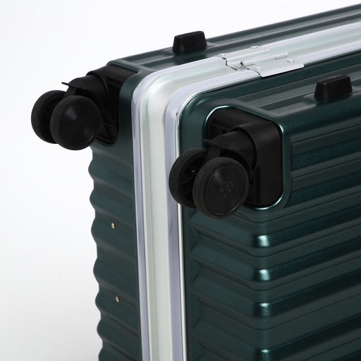 Чемодан средний 24, отдел на молнии, 2 кодовых замка, 4 колеса, крючок, цвет зелёный - Simaland фото 7