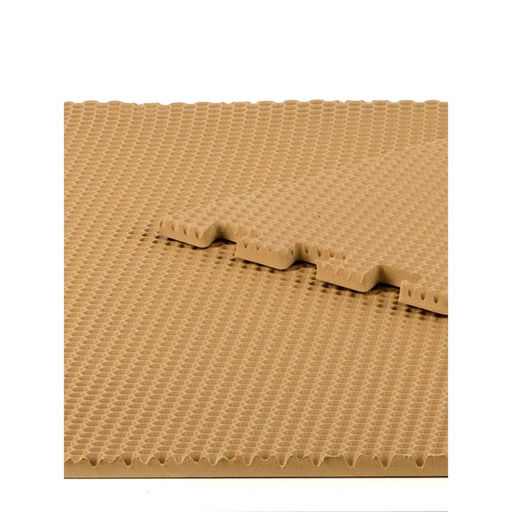 Коврик eva универсальный Eco-cover, Соты 125×65 см, бежевый, трансформер
