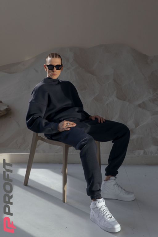 Костюм утепленный, свитшот с джоггерами, цвет антрацит ksm.032.004