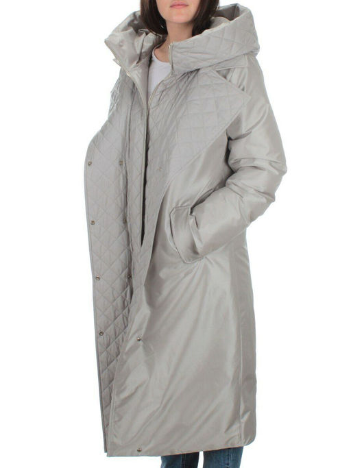 EAC327 LT.GRAY Пальто зимнее женское (200 гр. холлофайбера) - Fashion фото 10