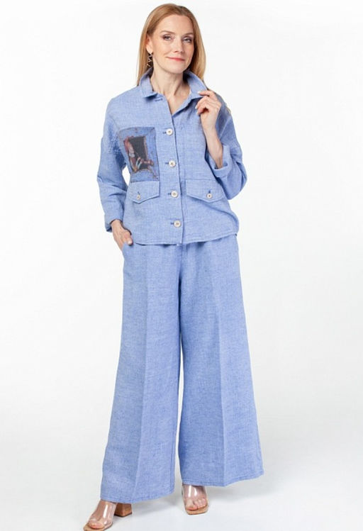 Жакет лен 60%, хлопок 40%