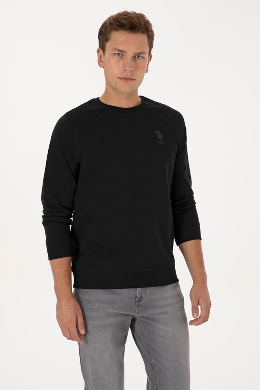 Erkek Siyah Basic Sweatshirt - U.s. polo assn фото 3