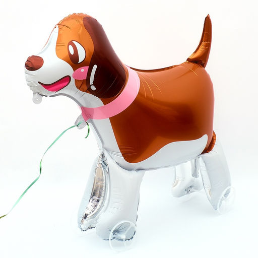 Воздушный шар фольгированный 32" «Собачка на колесиках», под воздух