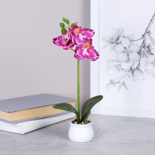 Цветочная композиция Орхидея 22 см / LM-796 /уп 12/144/ - ГалеонТрейд фото 7