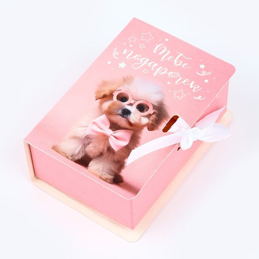 Цена за 2 шт. Складная коробка-книга «Тебе подарочек», 12×8×4.5 см