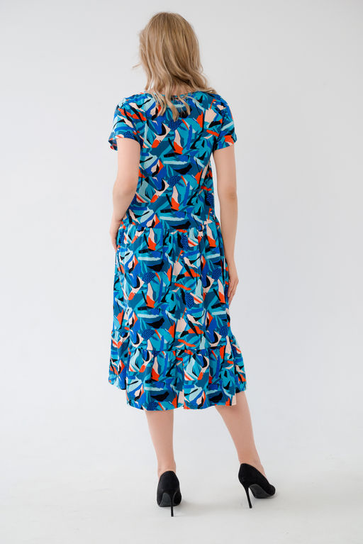 Платье женское из кулирки Кармелита осколки - Амадэль фото 9