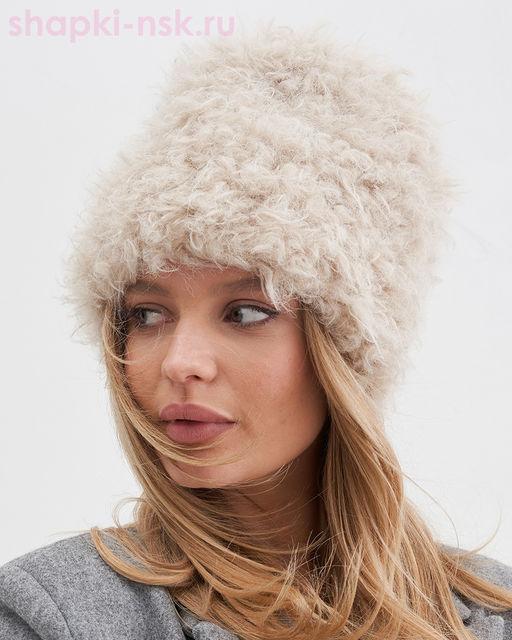 102 экомех барби Шапка женская флис (56-57)