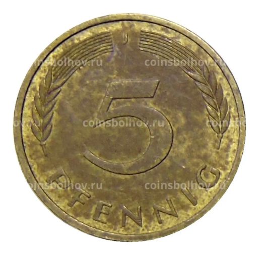 5 пфеннигов 1980 года J Германия