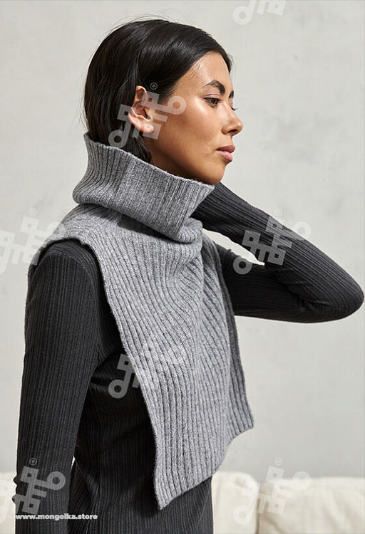 Воротник из 100% монгольской шерсти