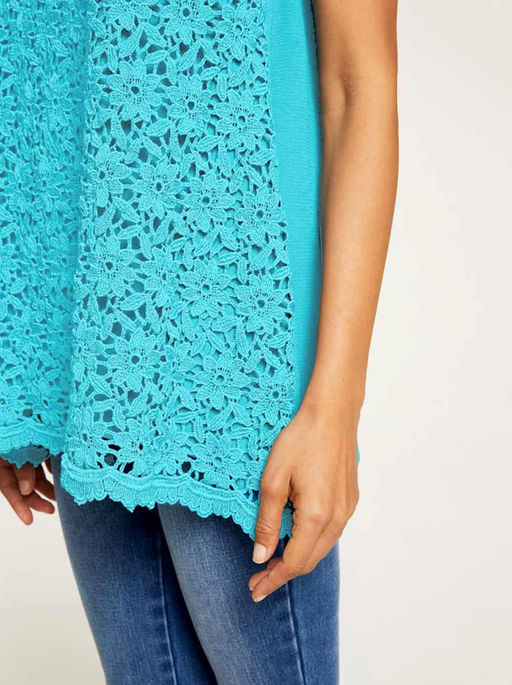 Топ, бирюзовый - Linea tesini фото 6