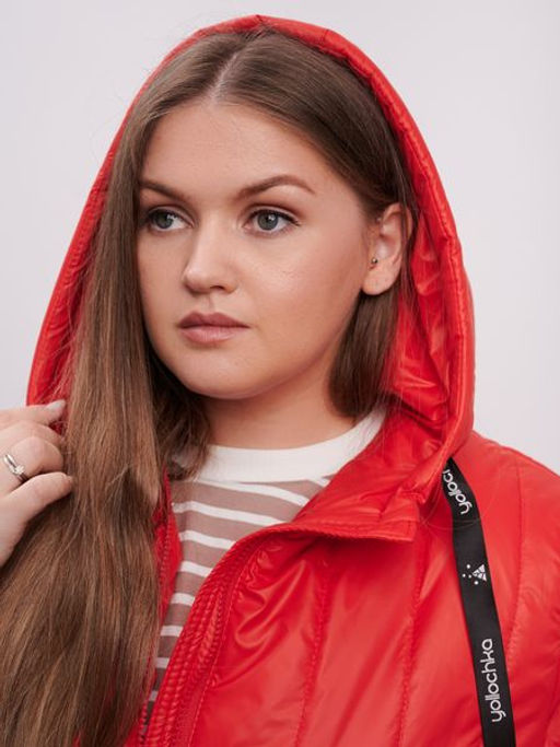 Пальто демисезонное Аврора красный - Yollochka фото 7