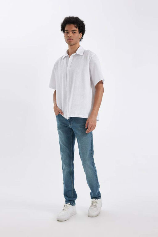 Pedro Slim Fit Джинсовые брюки узкого кроя с нормальной талией и узкими штанинами - Defacto фото 4