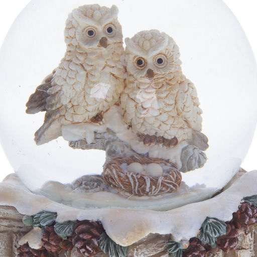 Фигурка декор в стекл шаре "Птички", D5 см, L8 W5 H8 см