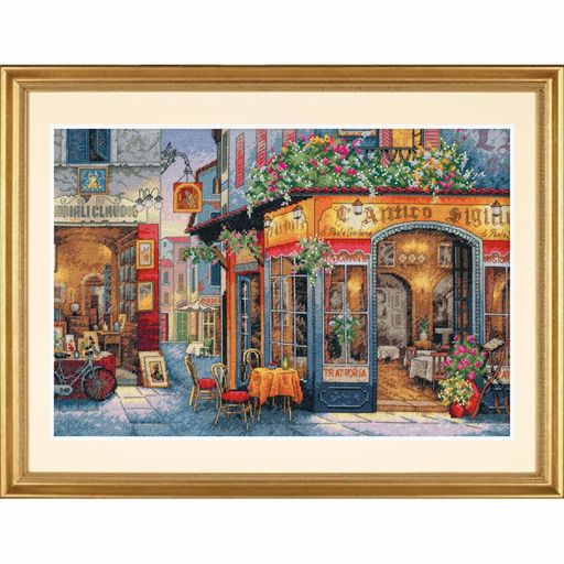 Набор для вышивания DIMENSIONS 35224 Европейское бистро 40 x 27 см