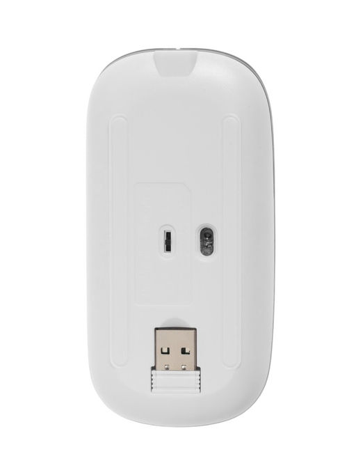 Мышь MB-2.4 беспроводная, оптическая, подсветка, 800-1600 dpi, USB, Bluetooth, белая