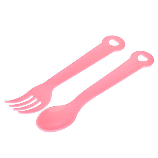 Набор детской посуды Наша принцесса, 4 предмета: тарелка, поильник, ложка, вилка, от 5 мес. - Крошка я фото 4