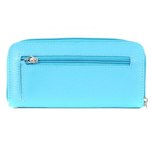 Портмоне женское Premier-S-40 н/к, 3 отд, 9 карм, голубой флотер (324) 208444  фото 2