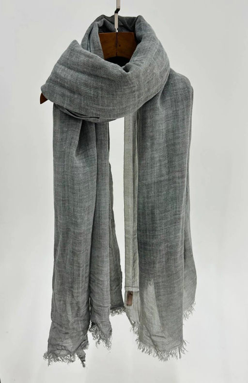 Палантин 210*100см в ассортименте 33-0002 винтажный серый