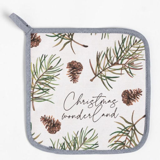 Набор кухонный Christmas tree варежка-прихватка 20х28см, прихватка 19х19см,100%хл - Этель фото 5