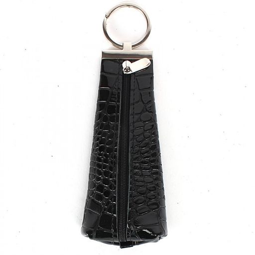 Футляр для ключей Croco-кл-503 (на молнии) натуральная кожа черный крокодил (200) 229820