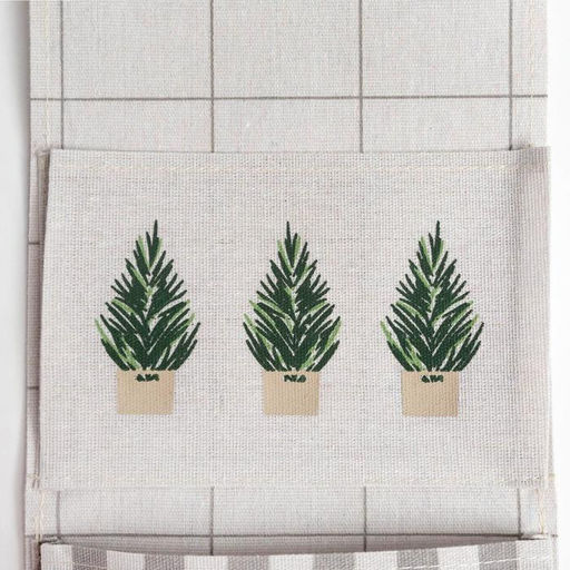 Кармашек текстильный Клетка 2 отделения, 20х41 см - Этель фото 4