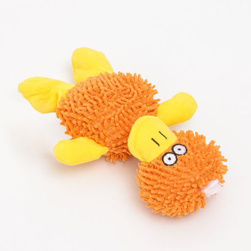 Игрушка текстильная Косматый утёнок , 32 х 19 см, коричневая - Пижон фото 2