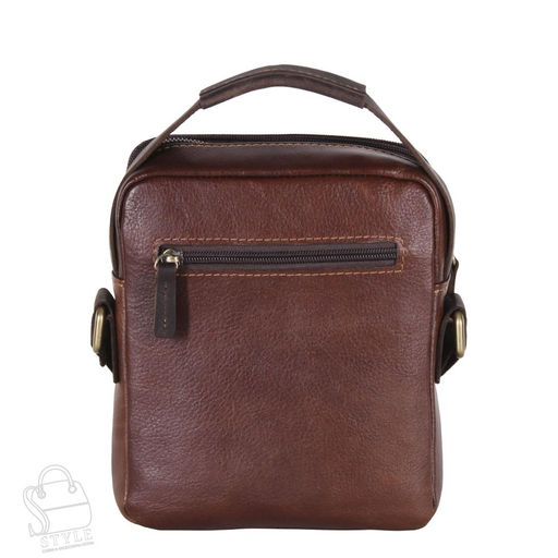 Сумка мужская кожаная 3012TR d.brown Tough Ryder