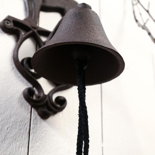 Колокол настенный чугун «Собака», декор, 24×10×13.5 см