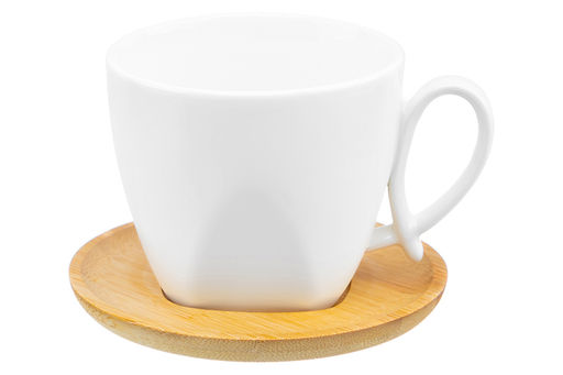 Чашка для капучино и кофе латте 280 мл 12*9*7,5 см Айсберг + дер. подставка - Elan gallery фото 29