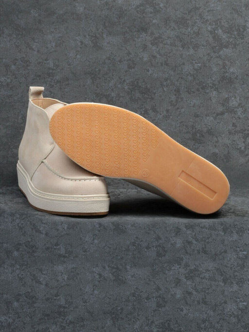 01-5173-5 BEIGE Ботинки демисезонные (натуральная замша, байка)