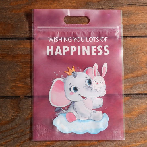 Цена за 50 шт. Пакет подарочный, с zip-lock застежкой, 15×22 см, МИКС