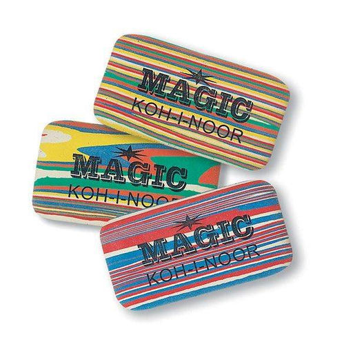 Ластик Koh-I-Noor MAGIC 6516/48 каучук 35x24x8 мм прямоуг. ассорти мягкий