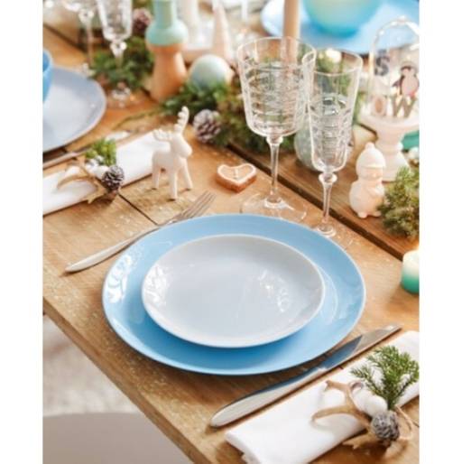 Набор столовый ДИВАЛИ ЛАЙТ БЛЮ ЭНД УАЙТ 18пр