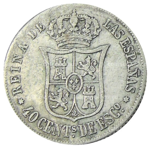 40 сентимо 1866 года Испания