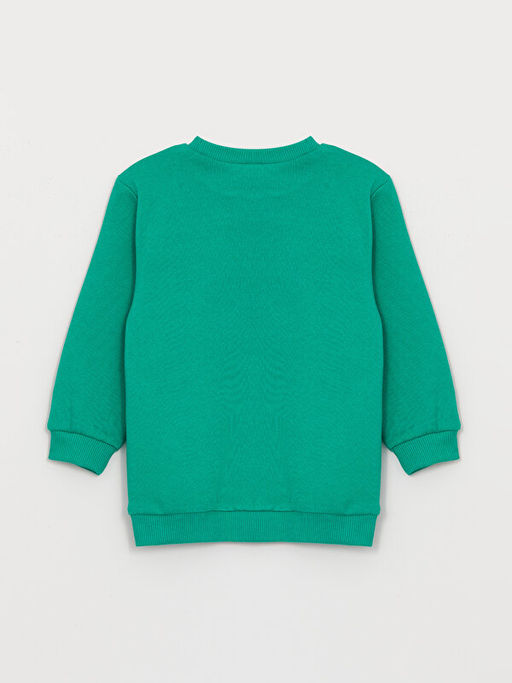 Bisiklet Yaka Uzun Kollu Bask?l? Erkek Bebek Sweatshirt - Waikiki фото 2