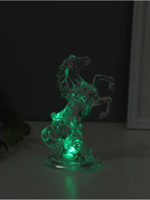 Светодиодная свеча, ночник LED RISALUX Конь, RGB, 3?AG13, 5?8?15 см