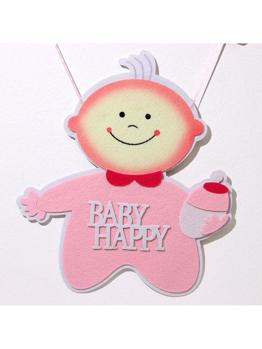 Украшение на гендер пати «Подвеска Baby Happy Girl», 32×32×52 см