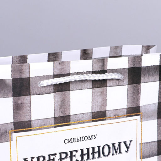 Пакет ламинированный Сильному, MS 23 х 18 х 8 см - Доступные радости фото 4