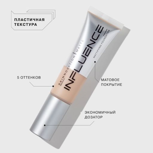 Influence Beauty Тональная основа матирующая Skinnovation Matte тон 04  фото 2