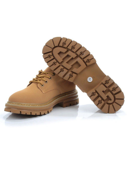 03-P8204-1 BROWN Полуботинки женские (натуральная кожа, нубук) - Фабричный китай фото 14