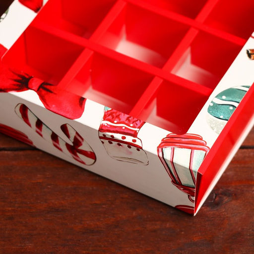 Цена за 2 шт. Коробка под 9 конфет Новогодний фонарик, 13.7?13.7?3.5 см - Дарите счастье фото 5