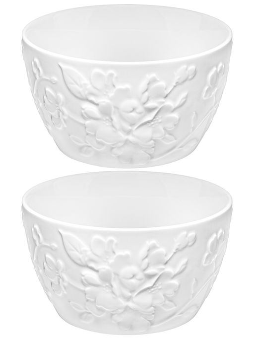 Набор 2 салатников 600 мл 13*13*7,5 см Цветущая сакура, фарфор - Elan gallery фото 3